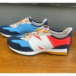 New Balance 327 Blue Red Yellow Retro Style - Kids Sneakers Size 3